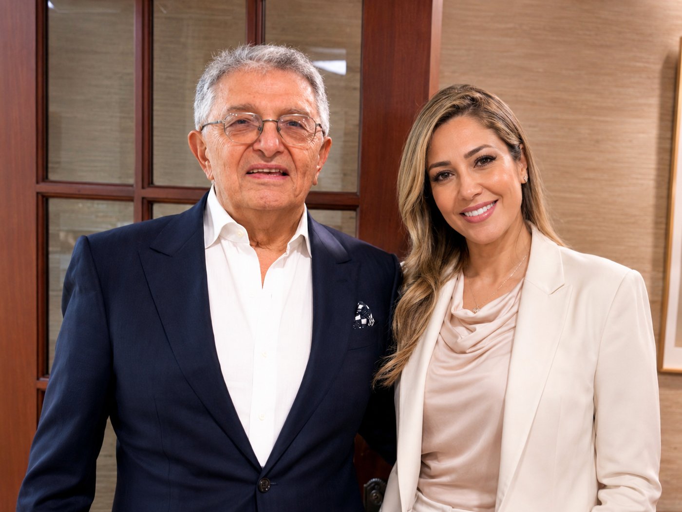 Dr. Farhad Rafizadeh with a patient at Better Plastic Surgery in Morristown, NJ