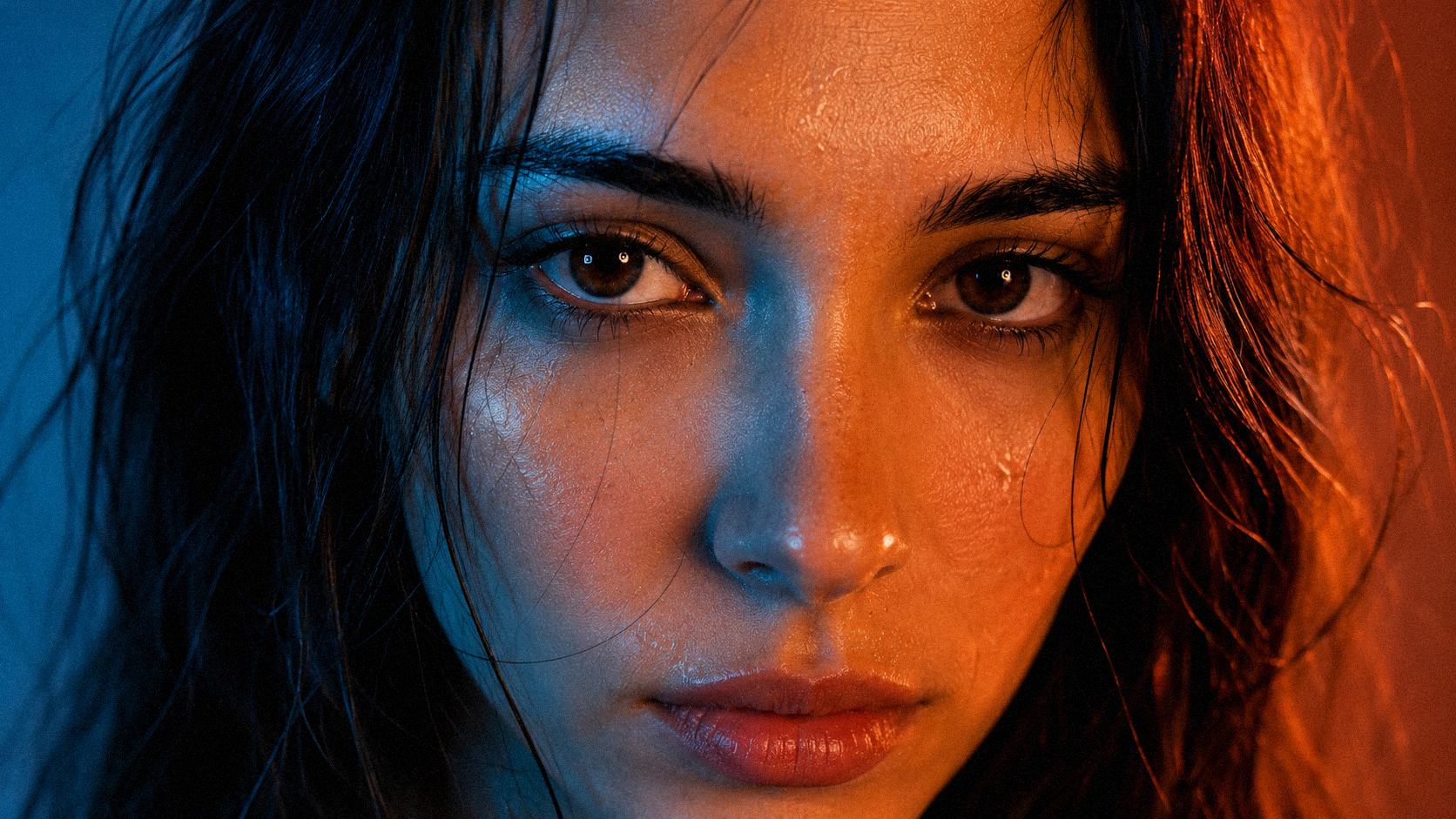 Close view of the upper lip and philtrum, the region a lip lift shortens to rebalance the lower third of the face.