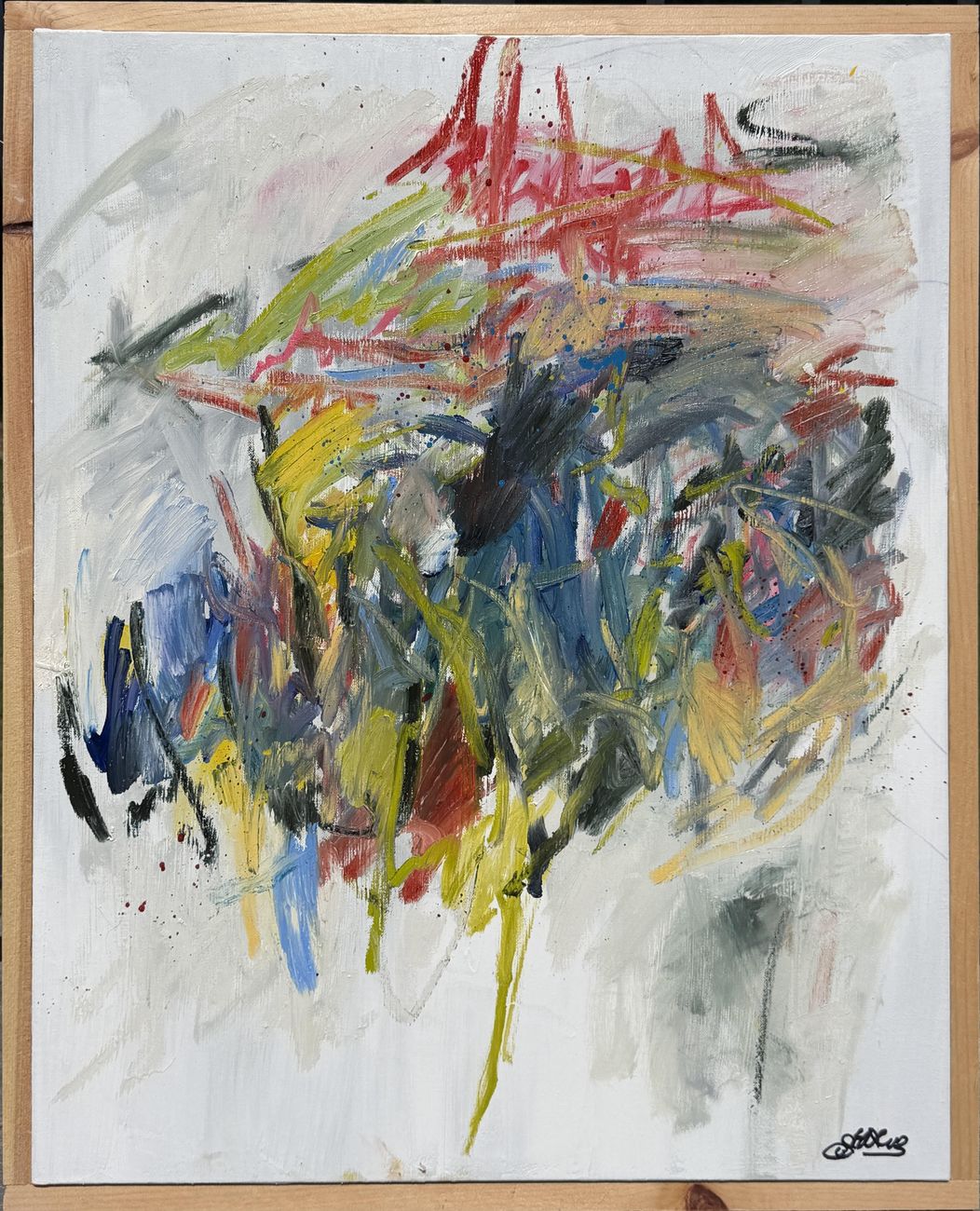 Original framed oil painting by Dr. Rafizadeh